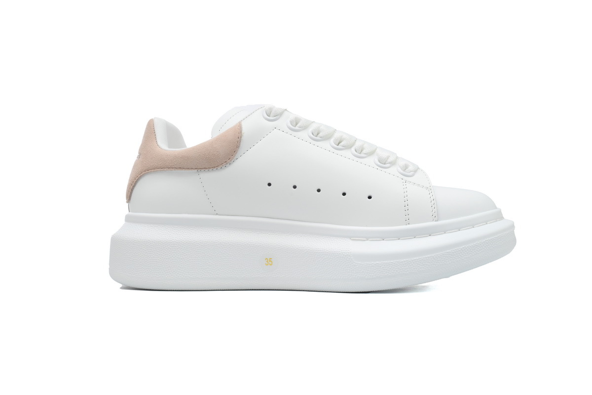 裸粉 麦昆头层皮女神专属夏季小白鞋 Alexander McQueen Sneake Pink 03.JPG Alexander McQueen Sneake Pink - 图片 1