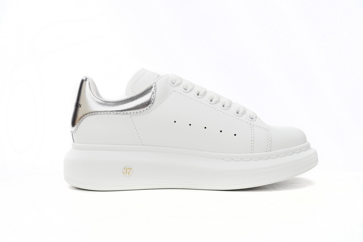 银尾 麦昆头层皮女神专属夏季小白鞋 Alexander McQueen Sneaker Silver Tail 03.JPG Alexander McQueen Sneaker Silver Tail - 图片 1